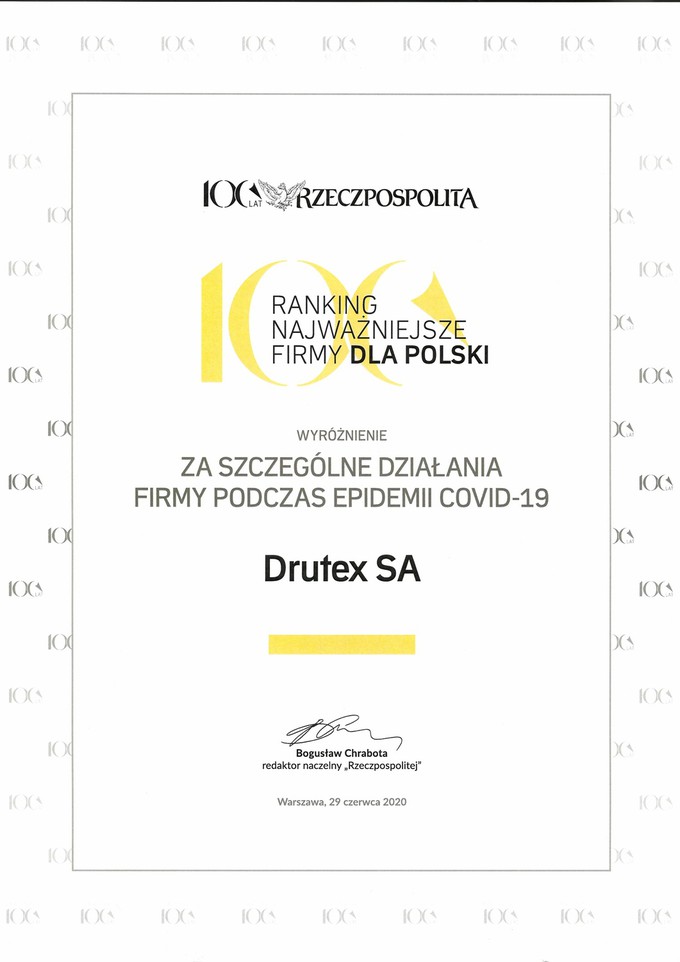 Drutex gehört zu den „Wichtigsten Firmen für Polen“